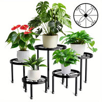 5PCS Heavy-Duty Metal Plant Stands – Rustproof Iron Planter Holders (Supports Up to 110LB)