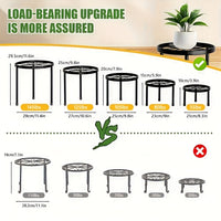 5PCS Heavy-Duty Metal Plant Stands – Rustproof Iron Planter Holders (Supports Up to 110LB)