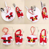 Christmas Gift Tableware Fork Knife Holder Bag