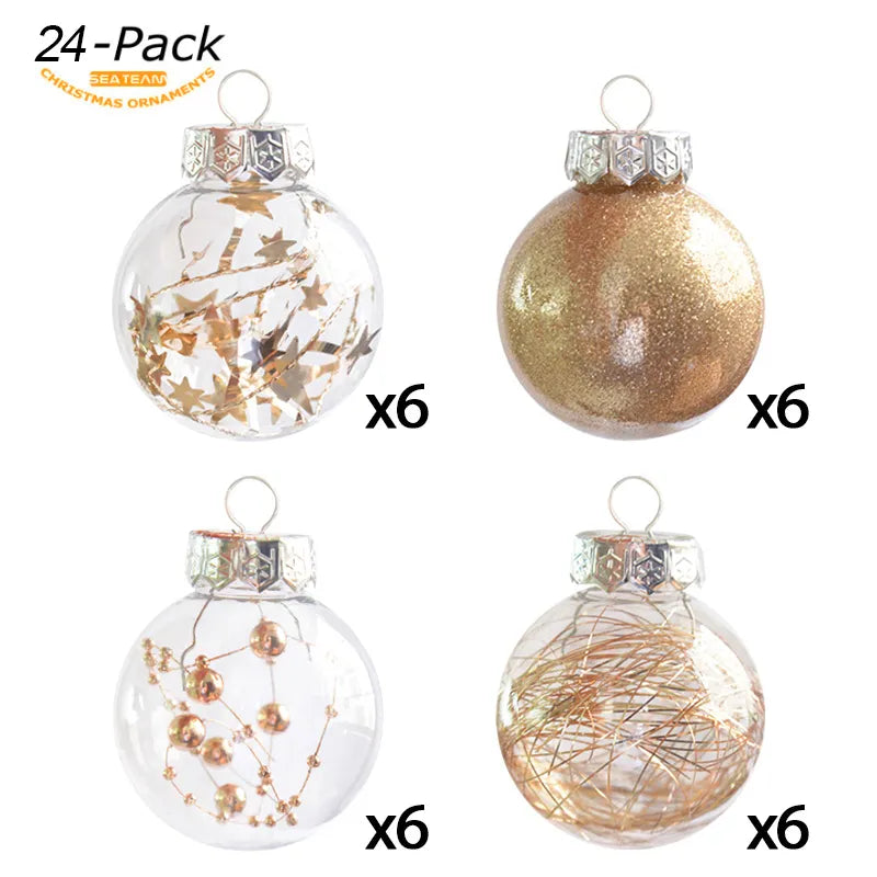 24pcs 6cm Christmas Tree Balls