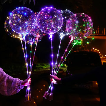 10 Packs LED Light Up BoBo Balloons