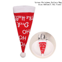 Christmas Gift Tableware Fork Knife Holder Bag