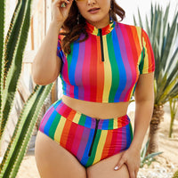 Sexy High Waist Bikini Swimsuit plus Size