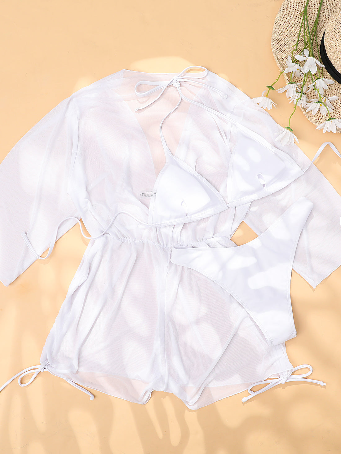European and American Tied High Waist