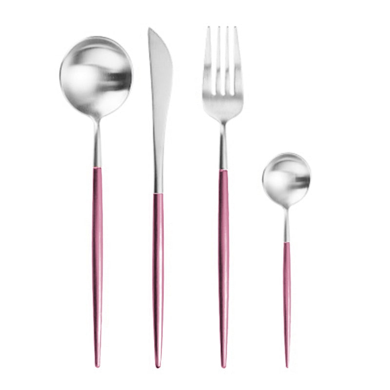 Rose Gold Tableware Set Stainless Steel Cutlery