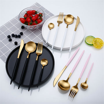Rose Gold Tableware Set Stainless Steel Cutlery
