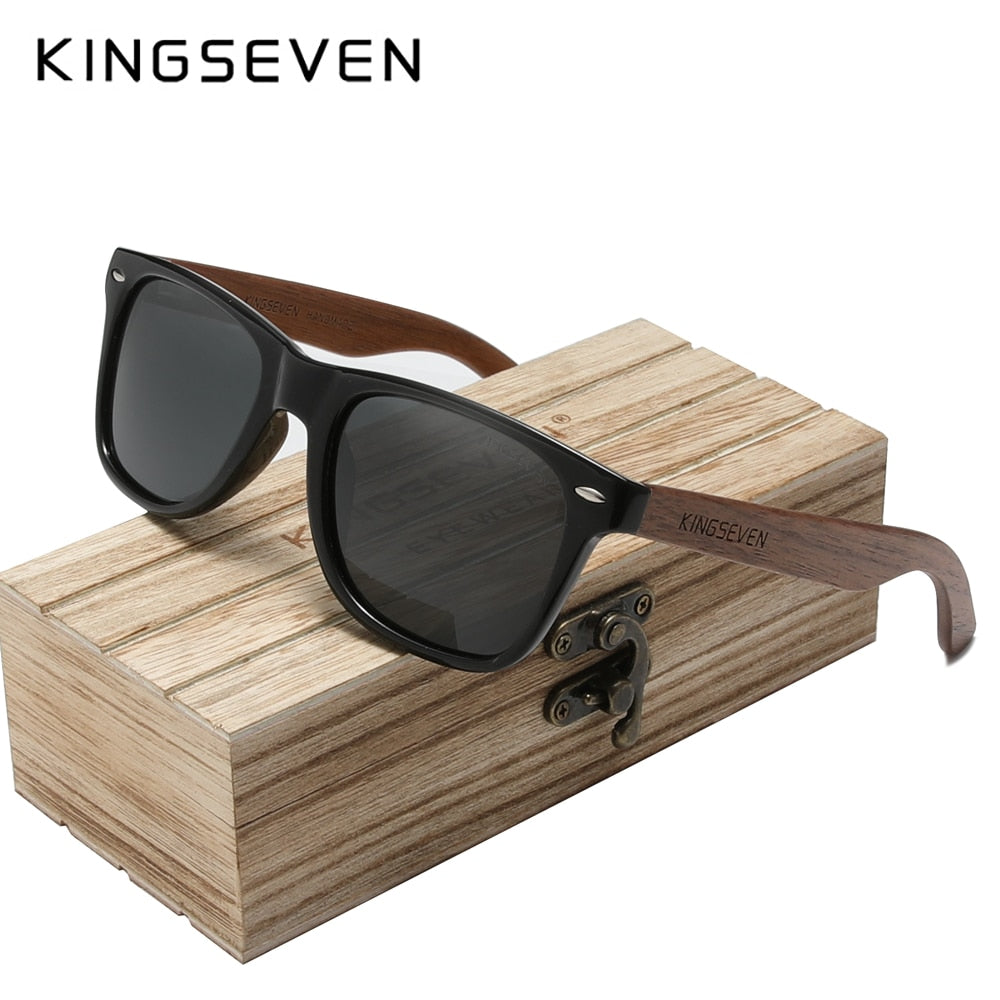 Handmade Natural Wooden Polarized Sun Glasses UV400