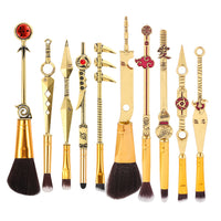 10pcs Anime Makeup Brushes Set Cosmetic