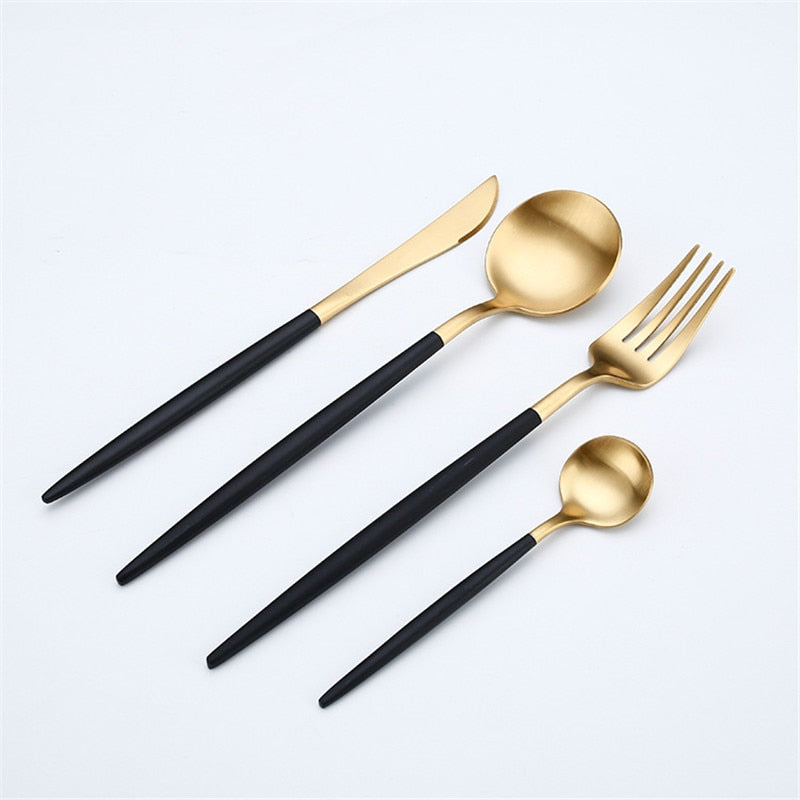 Rose Gold Tableware Set Stainless Steel Cutlery