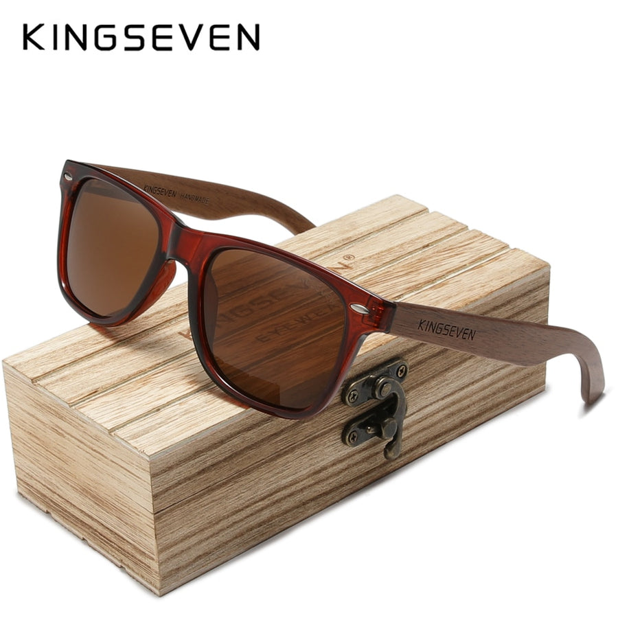 Handmade Natural Wooden Polarized Sun Glasses UV400