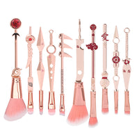 10pcs Anime Makeup Brushes Set Cosmetic