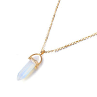 Hot sale Hexagonal Column Quartz Necklaces