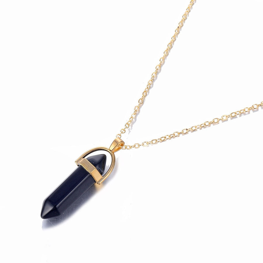 Hot sale Hexagonal Column Quartz Necklaces