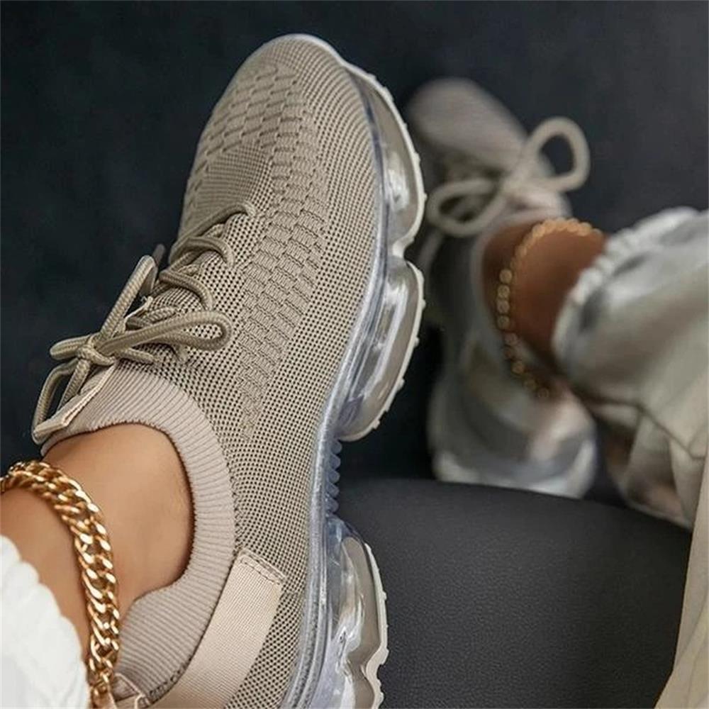 New Stretch Fabric Ladies Breathable Sneakers