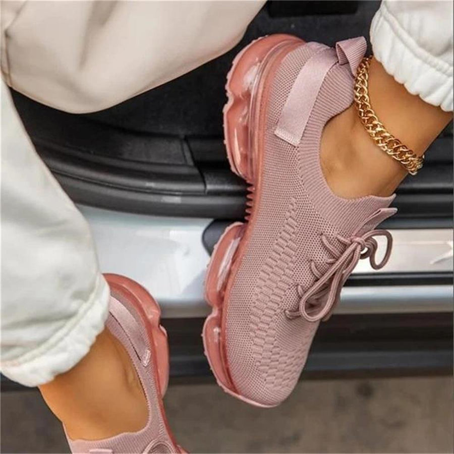 New Stretch Fabric Ladies Breathable Sneakers