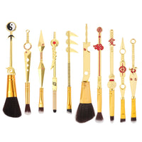 10pcs Anime Makeup Brushes Set Cosmetic