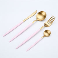 Rose Gold Tableware Set Stainless Steel Cutlery