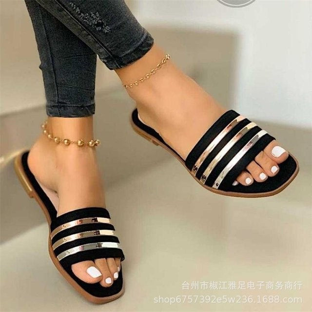 Flat Tan Sandals