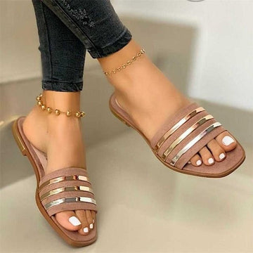 Flat Tan Sandals