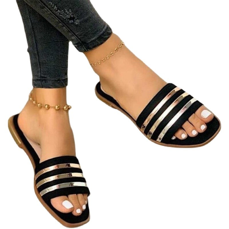 Flat Tan Sandals