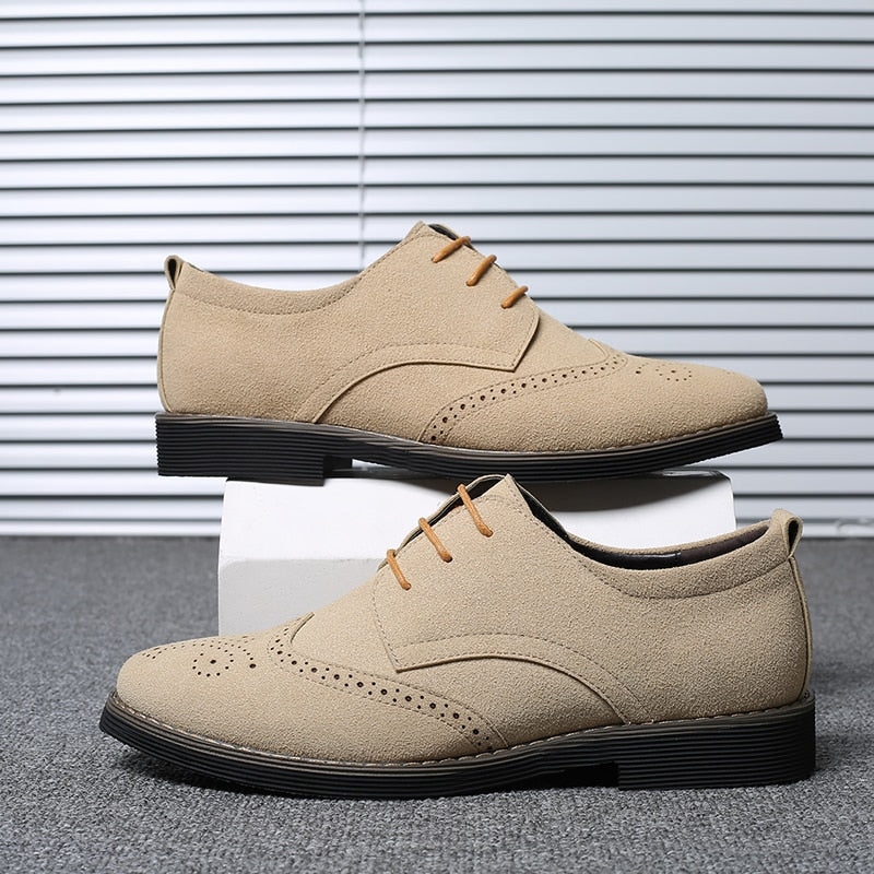 Gentleman Suede Leather Business Oxfords Formal Shoes