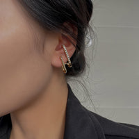 New Design U-shaped Gold Color Earrings