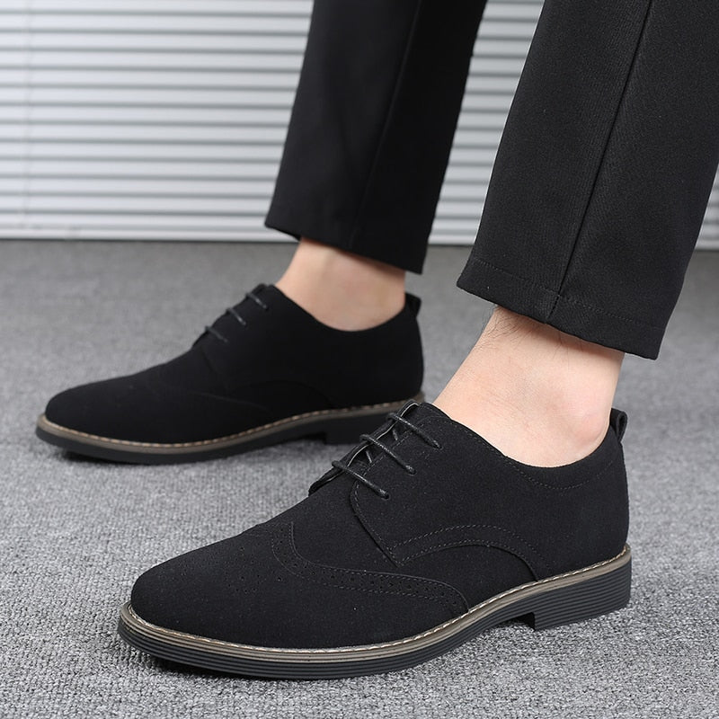 Gentleman Suede Leather Business Oxfords Formal Shoes