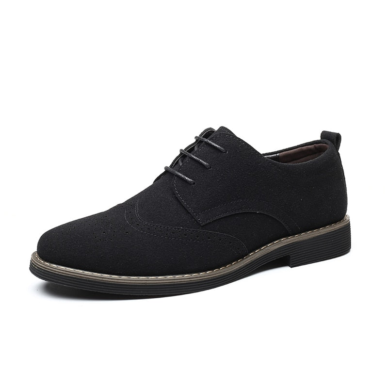 Gentleman Suede Leather Business Oxfords Formal Shoes