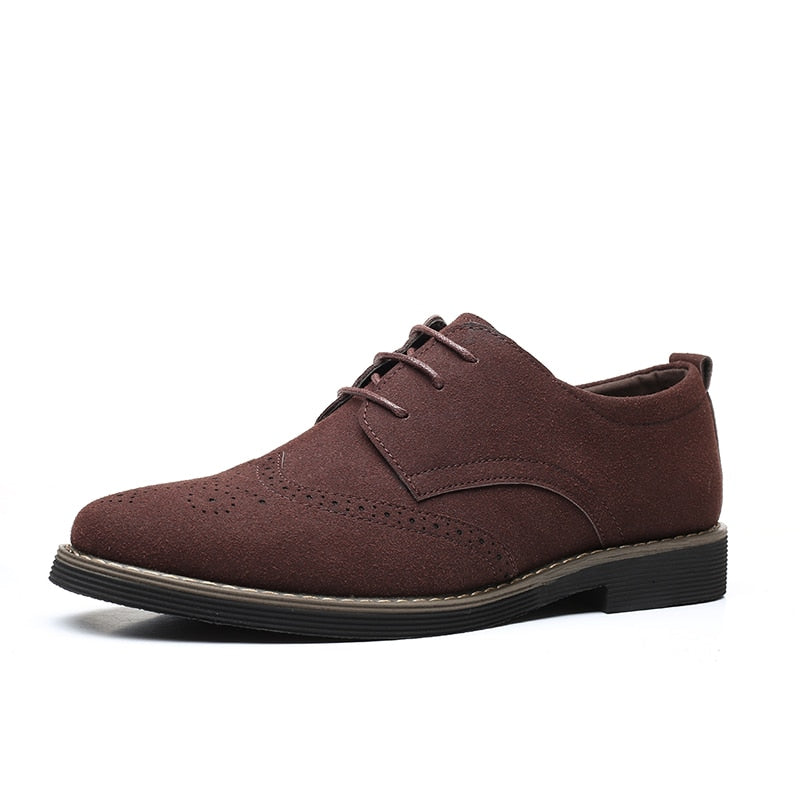 Gentleman Suede Leather Business Oxfords Formal Shoes