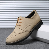 Gentleman Suede Leather Business Oxfords Formal Shoes