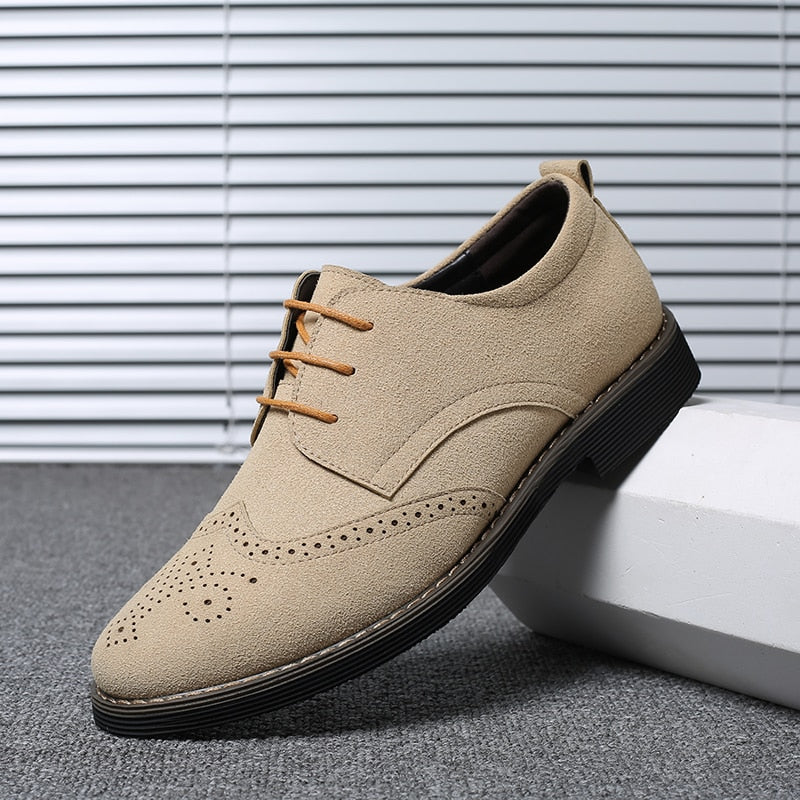 Gentleman Suede Leather Business Oxfords Formal Shoes