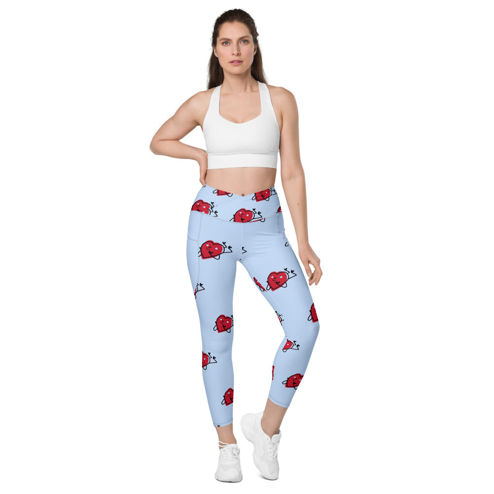 Hearty Crossover leggings with pockets