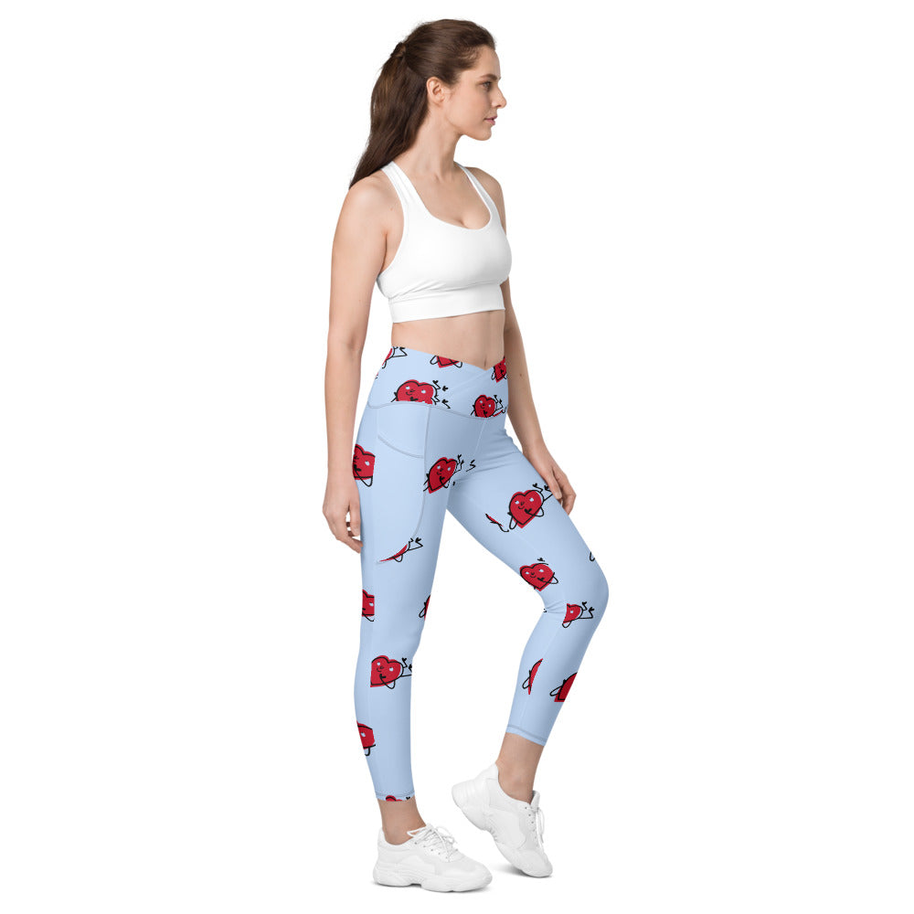 Hearty Crossover leggings with pockets