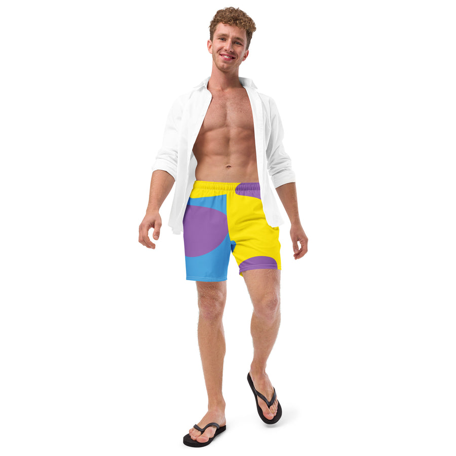 Colorful Men's swim trunks