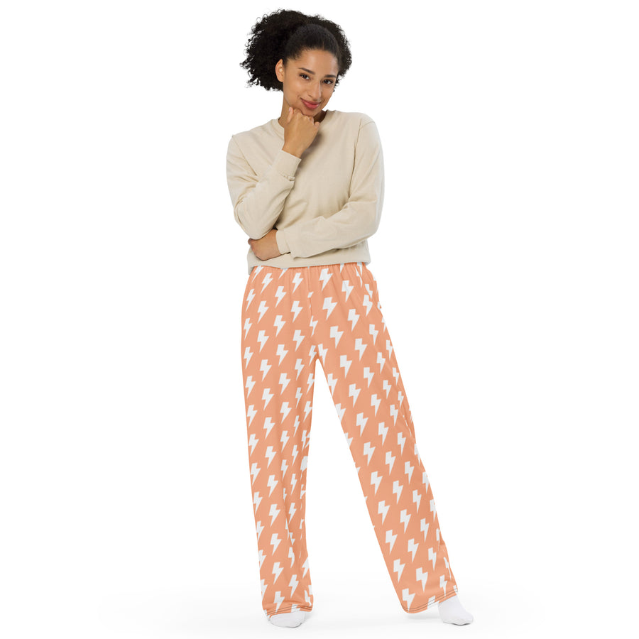 All-over print unisex wide-leg pants