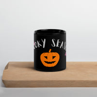 Spooky Season Black Glossy Mug