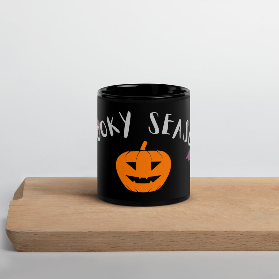 Spooky Season Black Glossy Mug