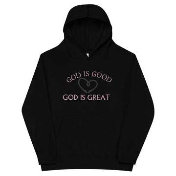 God is good Kids fleece hoodie