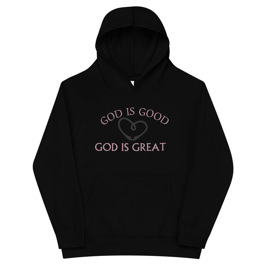 God is good Kids fleece hoodie