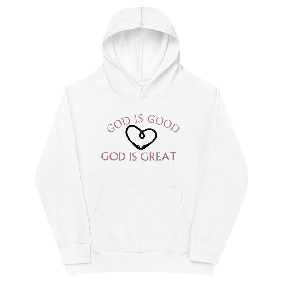 God is good Kids fleece hoodie