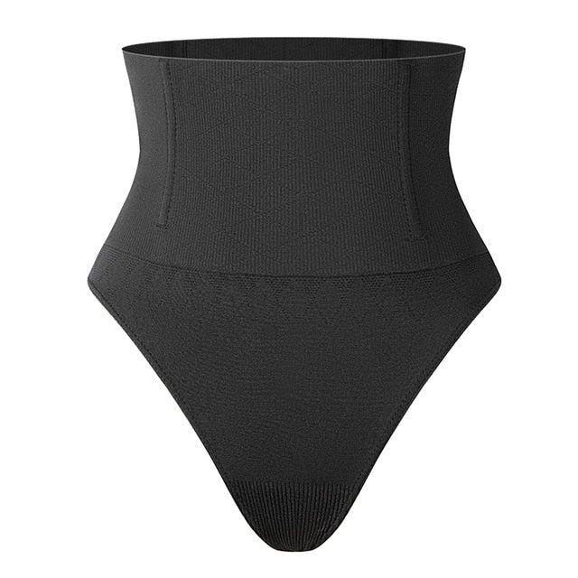 Women Thong Panty Shaper High Waist Tummy Control Panties Slimming Underwear Waist Trainer Shaping Briefs Butt Lifter Shapewear