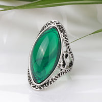 Vintage Kinel Boho Big Oval Finger Rings