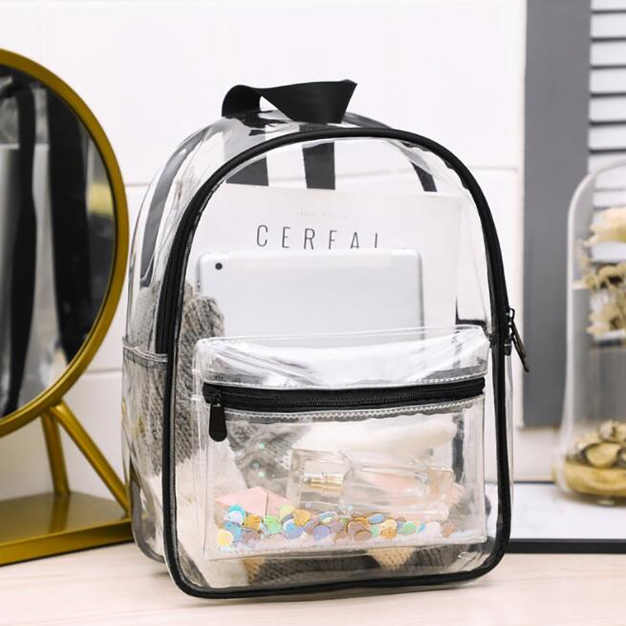 Transparent PVC backpack - bookBag