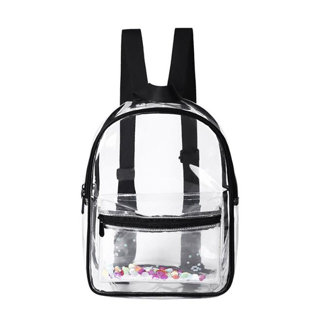 Transparent PVC backpack - bookBag