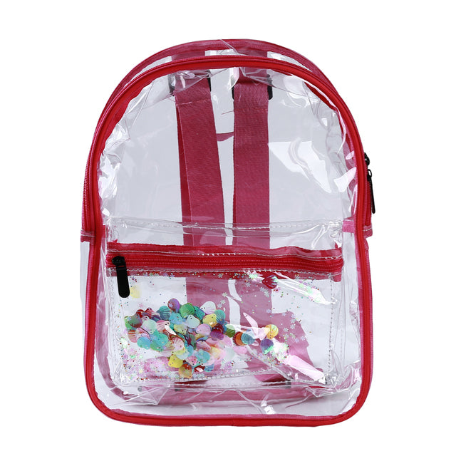 Transparent PVC backpack - bookBag