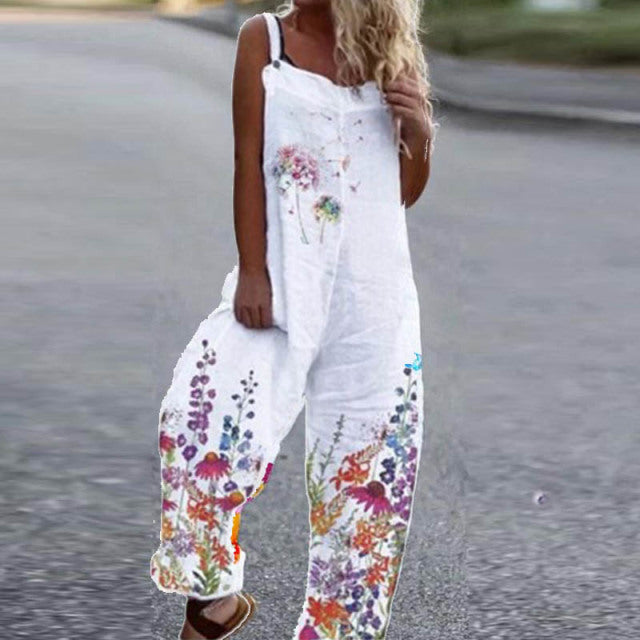 Summer Retro Off Shoulder Women Jumpsuits