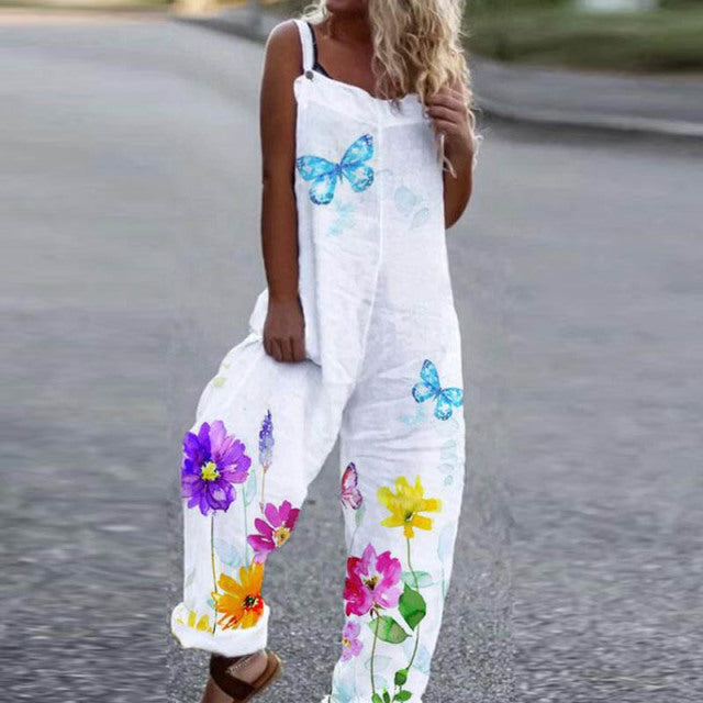 Summer Retro Off Shoulder Women Jumpsuits